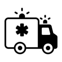 ambulance, emergency icon, healthcare and medical icon. vector