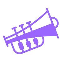 trumpet, horn icon, vector design usa independence day icon.