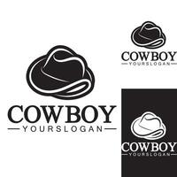 cowboy hat logo icon vector design template