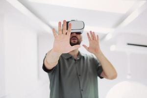 Man with VR headset photo