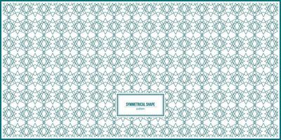 symmetrical shape pattern of random thin line vector