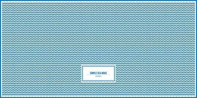 simple sea wave pattern with blue color vector