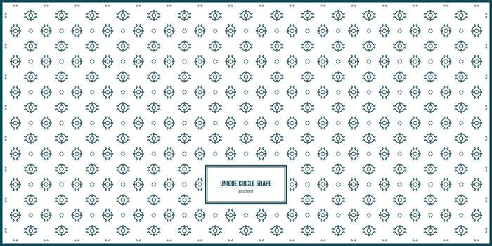 unique ancient circle shape pattern vector