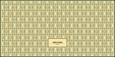 diseño de patrón de forma hexagonal abstracta múltiple vector