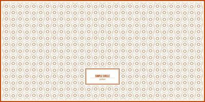 unique pattern of orange simple circle vector