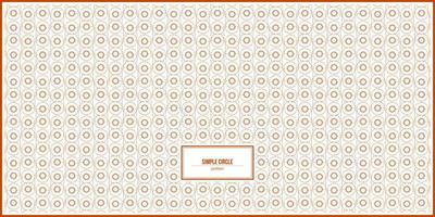 unique pattern of orange simple circle vector