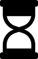 sand clock icon isolated on white background vector