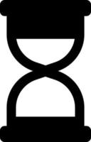 icono de reloj de arena aislado sobre fondo blanco vector