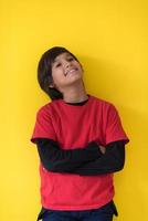 Portrait of a happy young boy photo
