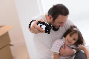 autofoto padre e hijo foto