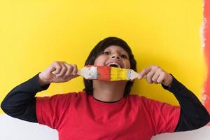 boy painter portrait photo