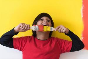 boy painter portrait photo