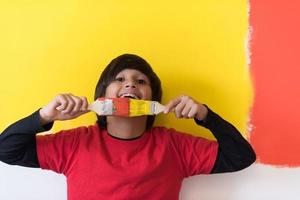 boy painter portrait photo