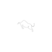 bull logo vector illustration design