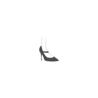 high heels vector logo illustration