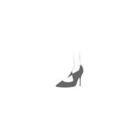 high heels vector logo illustration