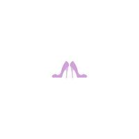 high heels vector logo illustration