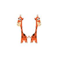 giraffe illustration for wildlife day vector