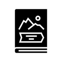 adventure genre glyph icon vector illustration