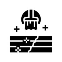 deck and patio repair glyph icon vector illustration