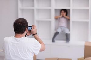 Photoshooting with kid model photo