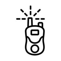 mobile walkie talkie icon vector outline illustration