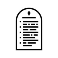 prayer christianity line icon vector illustration