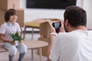 Photoshooting with kid model photo