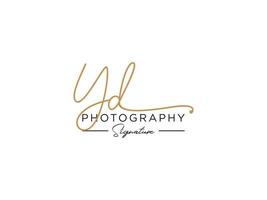 Letter YD Signature Logo Template Vector