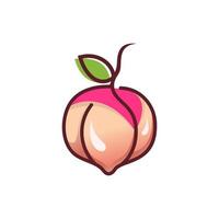 Creative Peach  Logo Symbol Design Illustration vector