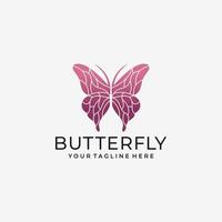 Butterfly logo design vector template