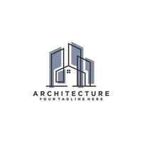 Architecture logo design, Vector construction company brand design template. Architect and Construction vector logo template