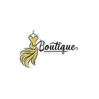 plantilla de vector de diseño de logotipo boutique