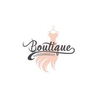 plantilla de vector de diseño de logotipo boutique