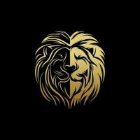 plantilla de vector de diseño de logotipo de rey león