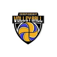 Volley ball logo vector design template