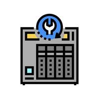 nas data recovery color icon vector illustration