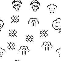 Smell Cloud Vector Seamless Pattern