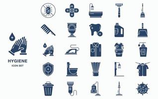 Hygiene and Cleaning Icon Set vector