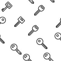 Key Vector Seamless Pattern