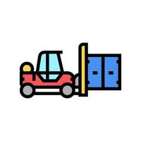 loader port color icon vector illustration