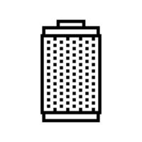 filter smoke line icon vector illustration