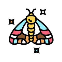 insect boho color icon vector illustration