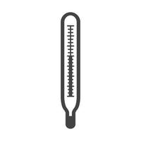 vector illustration of mercury thermometer icon