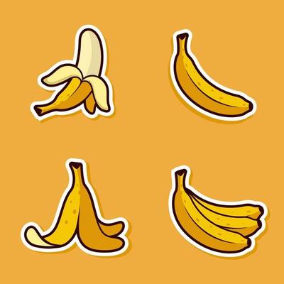 fruit banana cartoon vector object 4557519 Vector Art at Vecteezy