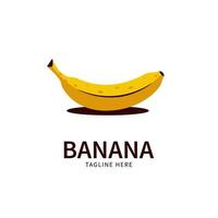 logotipo de plátano ilustración vectorial de plátano vector