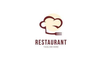 Restaurant logo design template vector