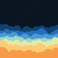 backgroun sky flat design style vector