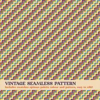 vintage seamless pattern design with swatches options color palette and pattern v2 vector