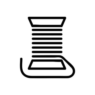 thread icon vector. Isolated contour symbol illustration